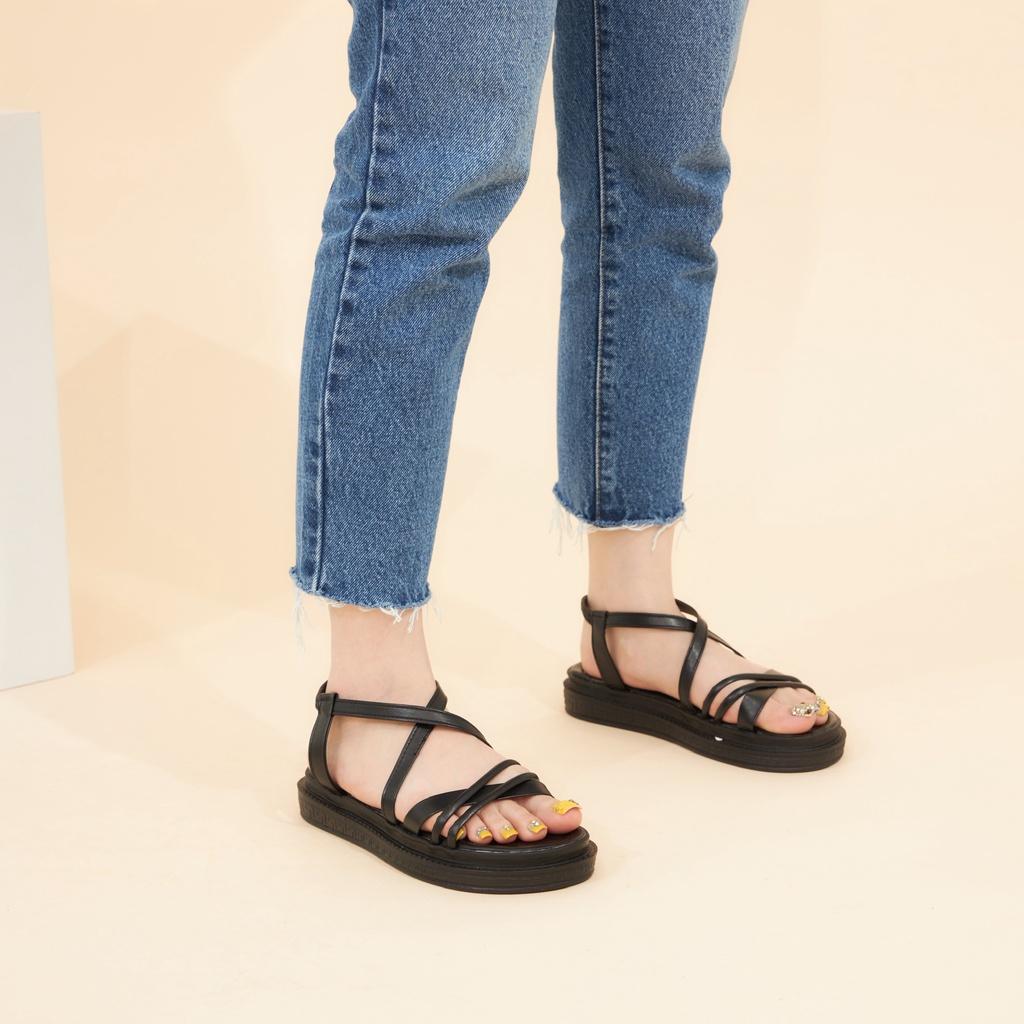 Giày MWC 2926 - Giày Sandal Đế Bánh Mì, Giày Sandal Quai Dây Chéo Đế Bánh Mì Thời Trang