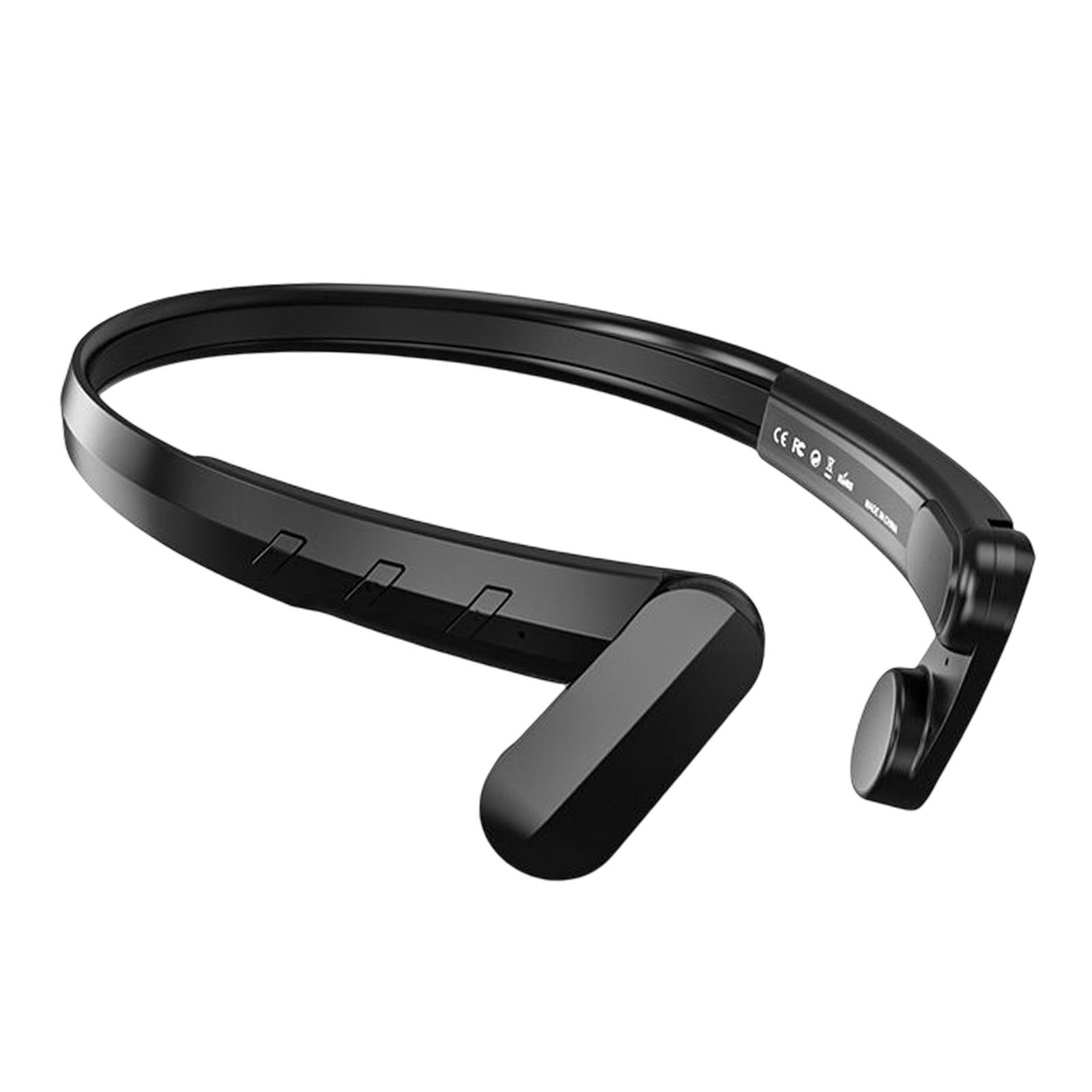 Wireless Headphone IPX5 Waterproof Calling for Running Driving Hiking Black