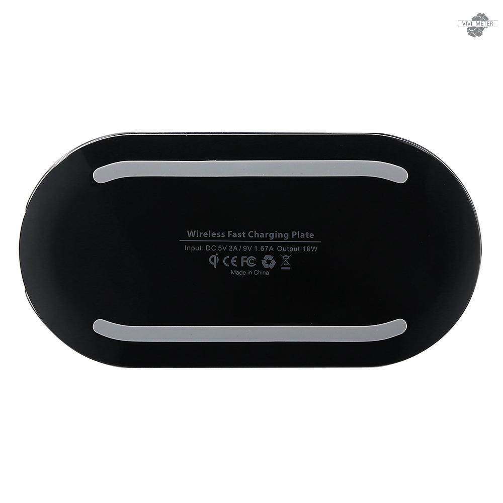 Đế Sạc Không Dây Q100 Có Đèn Led Cho Iphone X 8 Plus S8 Plus