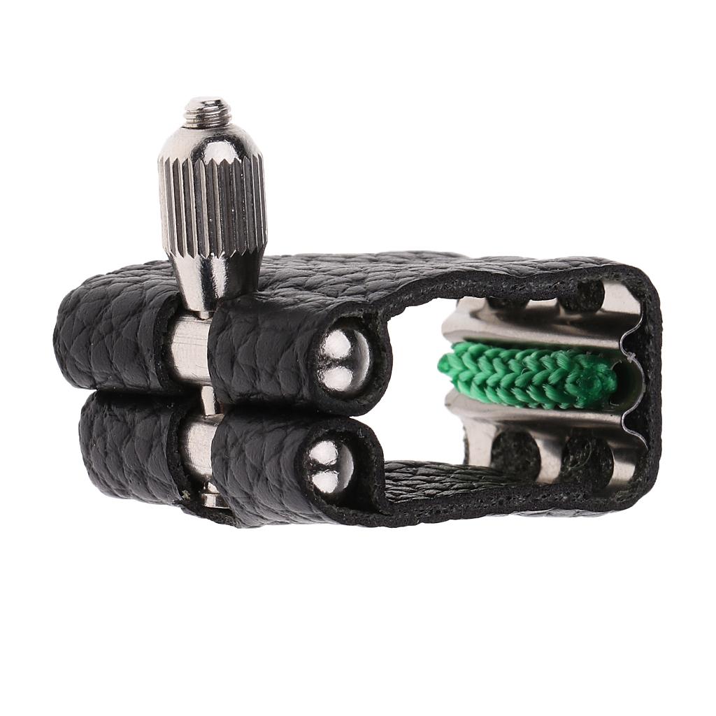 PU Leather Alto Eb Saxophone Ligature for Saxophone Sax Mouthpiece Parts