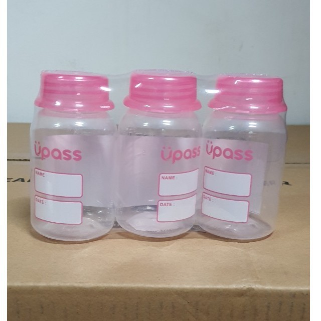 Bộ 3 Bình trữ sữa UPASS (không hộp) 125ml/b UP0101W cất trữ tiện lợi