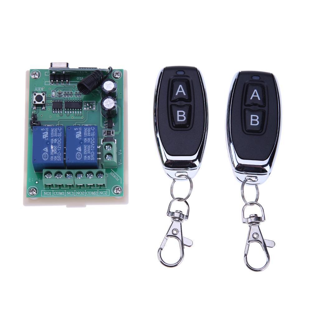 Set 2 Rơ Le Điều Khiển Từ Xa Không Dây + 2 Chìa Khóa Điều Khiển Từ Xa