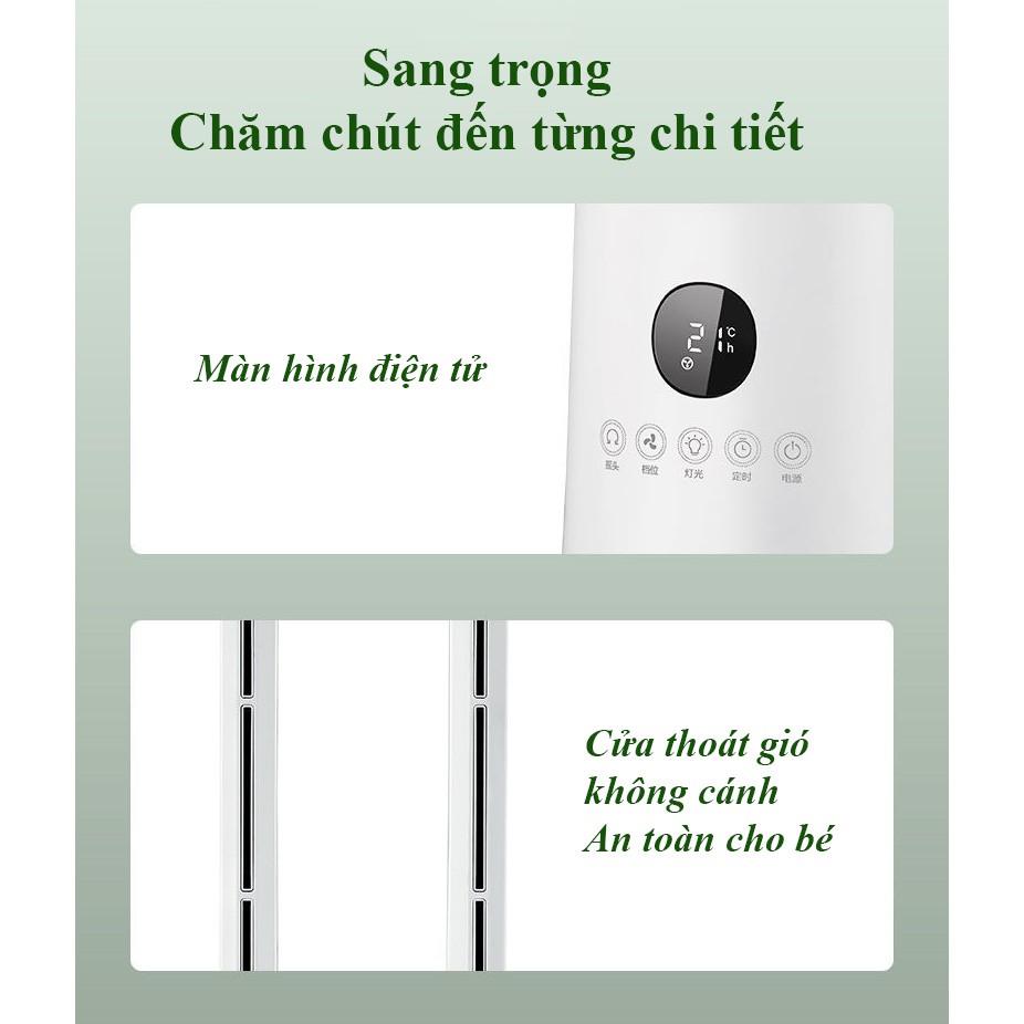 Quạt không cánh thế hệ mới️ SUWA-ChangHong ️ 3 TỐC ĐỘ GIÓ có điều khiển từ xa màn hình LCD ĐIỆN TỬ- Màu trắng tinh tế