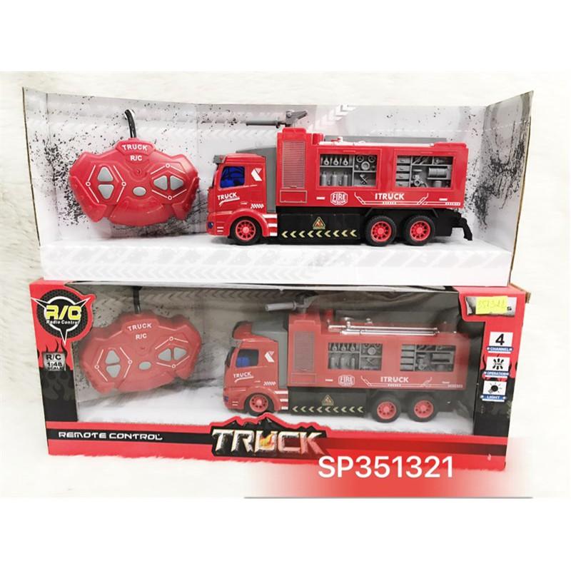 Đồ Chơi Hộp xe ct cứu hỏa thang đk 7đ.tác không sạc TL 1:48 , HT005