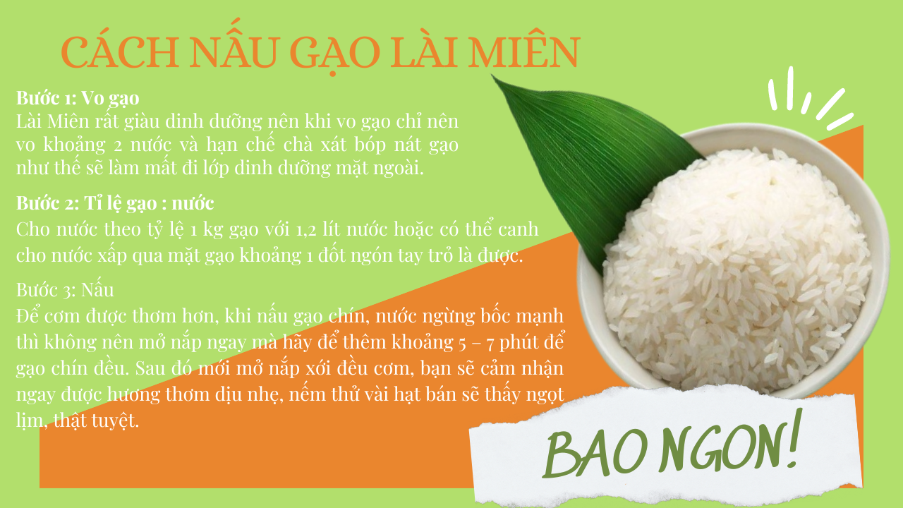 Gạo Lài Campuchia (Gạo trồng 06 tháng) - Túi 5 kg - Dẻo, thơm, mềm cơm