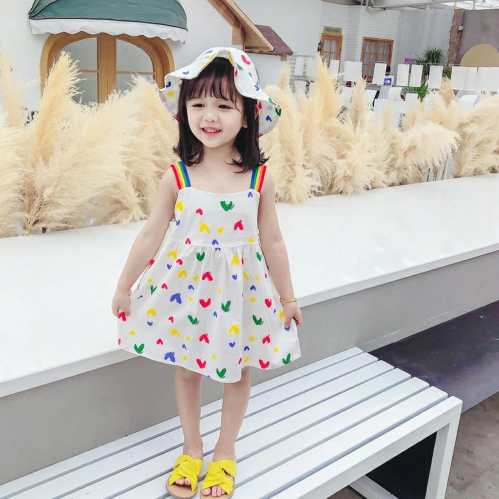 Váy Trái Tim Thô Lụa Tặng Kèm Nón 10-25kg
