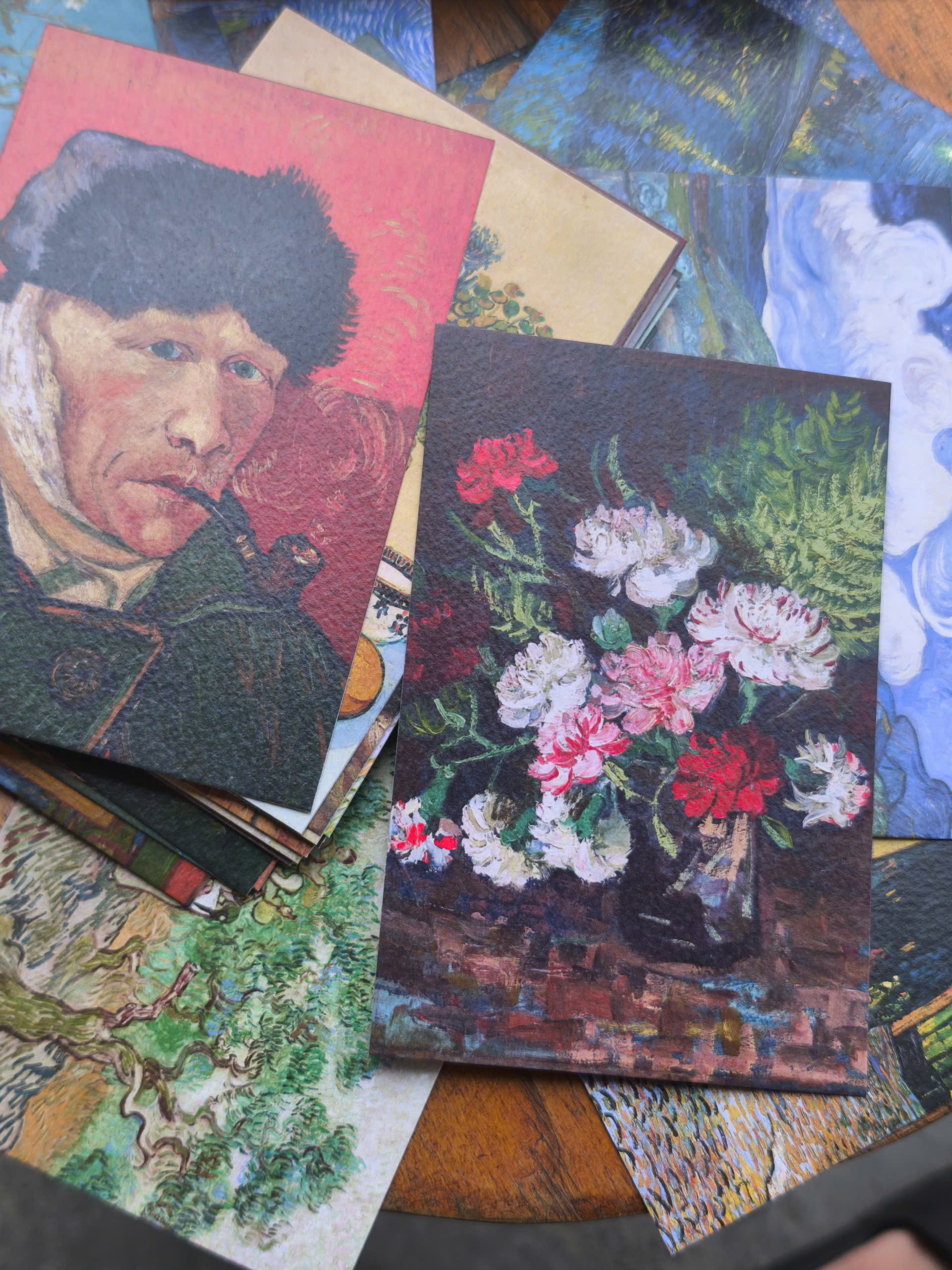 BỘ 100 POSTCARD VAN GOGH – Giấy mỹ thuật 300g cao cấp - Nho Xanh