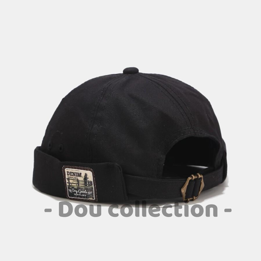 Mũ Nón Tròn Dưa Hấu Không Vành Cao Cấp Unisex Phong Cách Rento - Demin - Mã NV017
