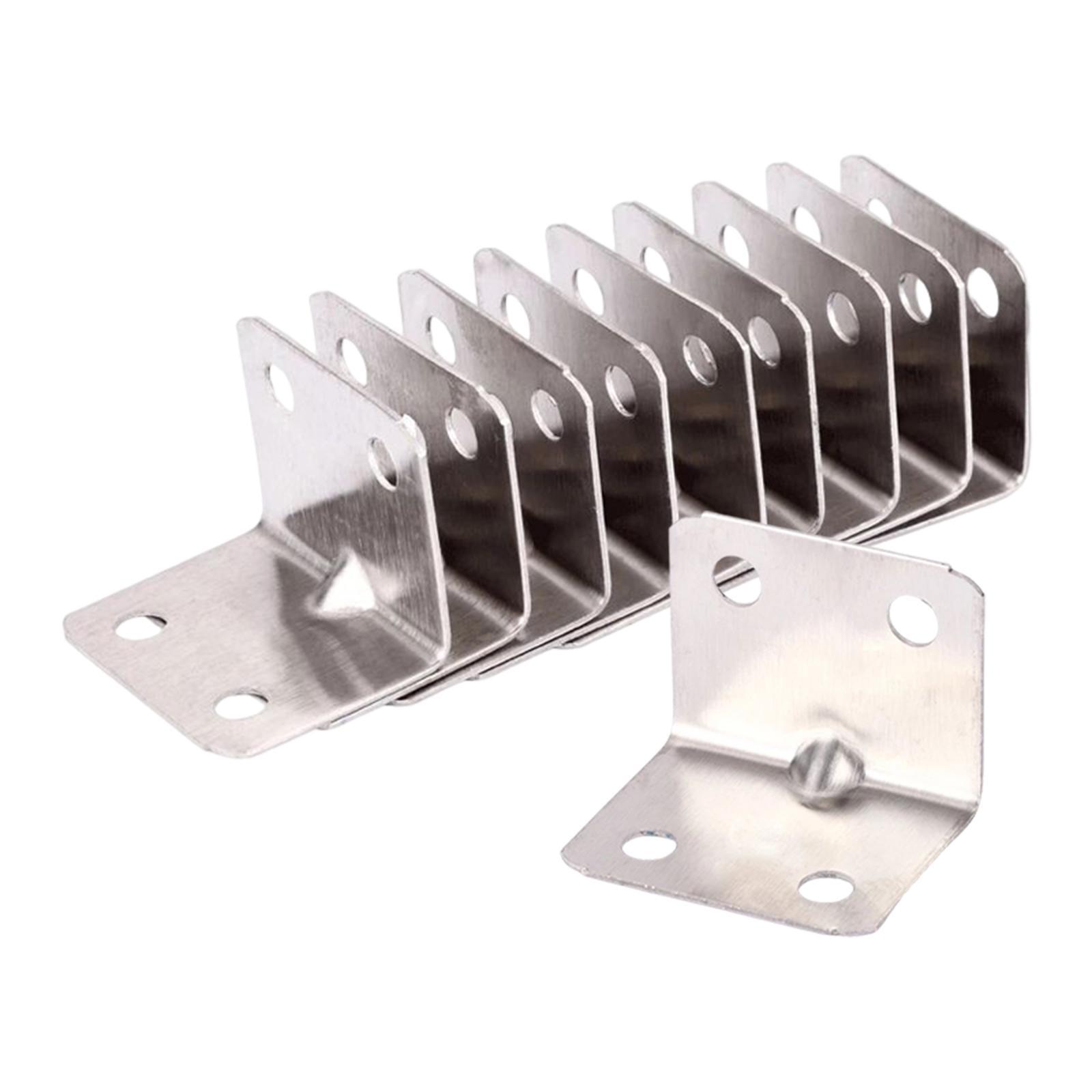 10x Corner  Furniture Hardware Connection 90 Degree Brackets for Table