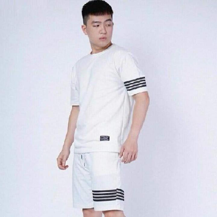 Bộ thể thao nam in sơn vải lưới mè mát