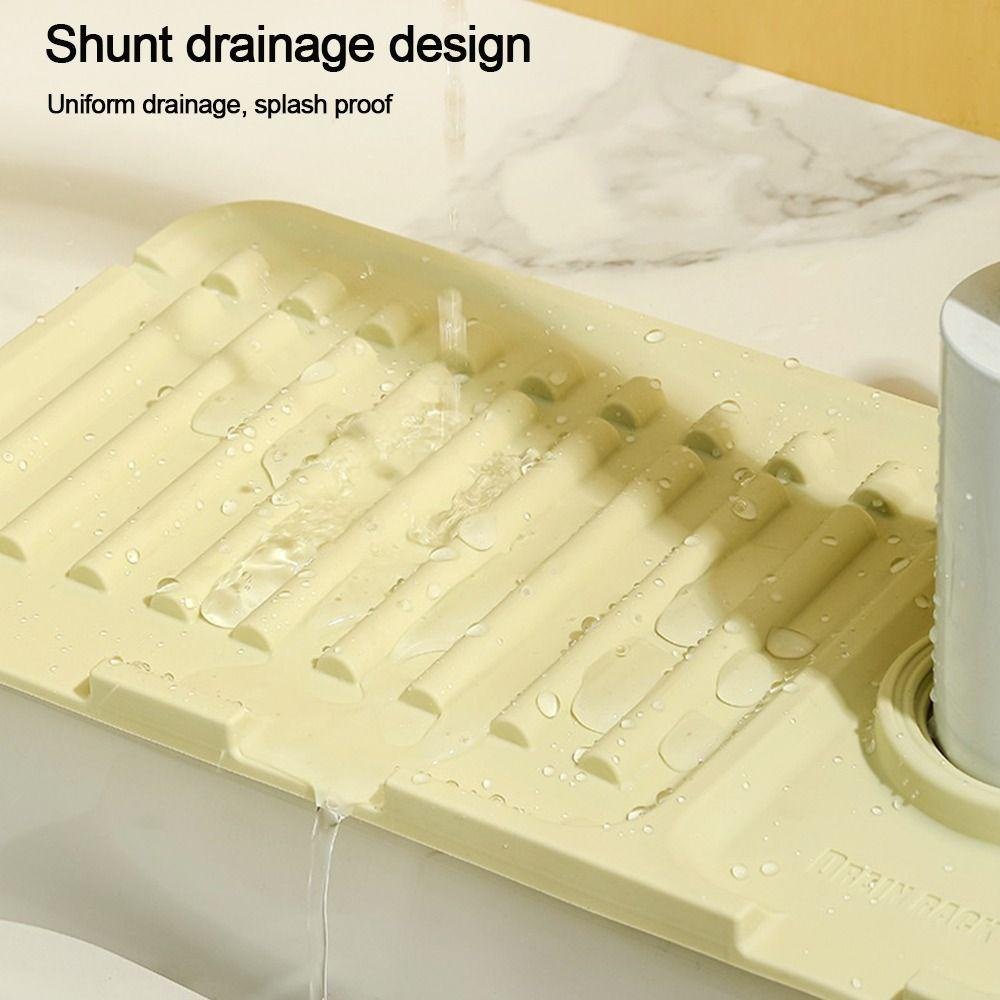 Thảm Silicone Gắn Vòi Nước Bồn Rửa Chén Chống Văng Nước