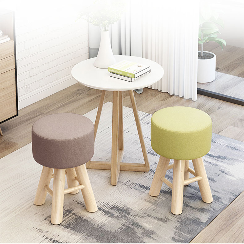 Ghế trang điểm , ghế đôn kích thước 28*28*42 cm (Giao màu ngẫu nhiên)
