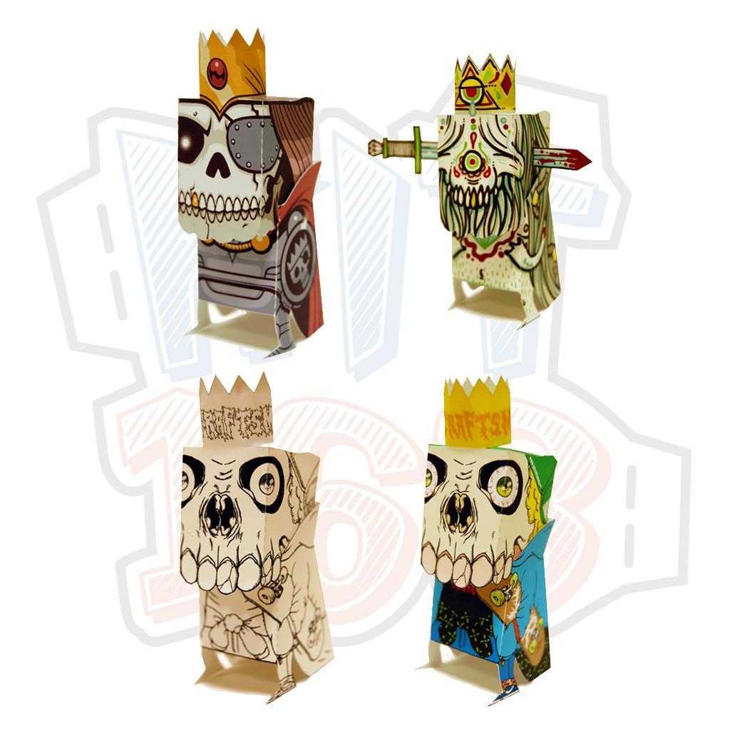 Mô hình giấy Lễ hội Halloween Skull King Artist Custom