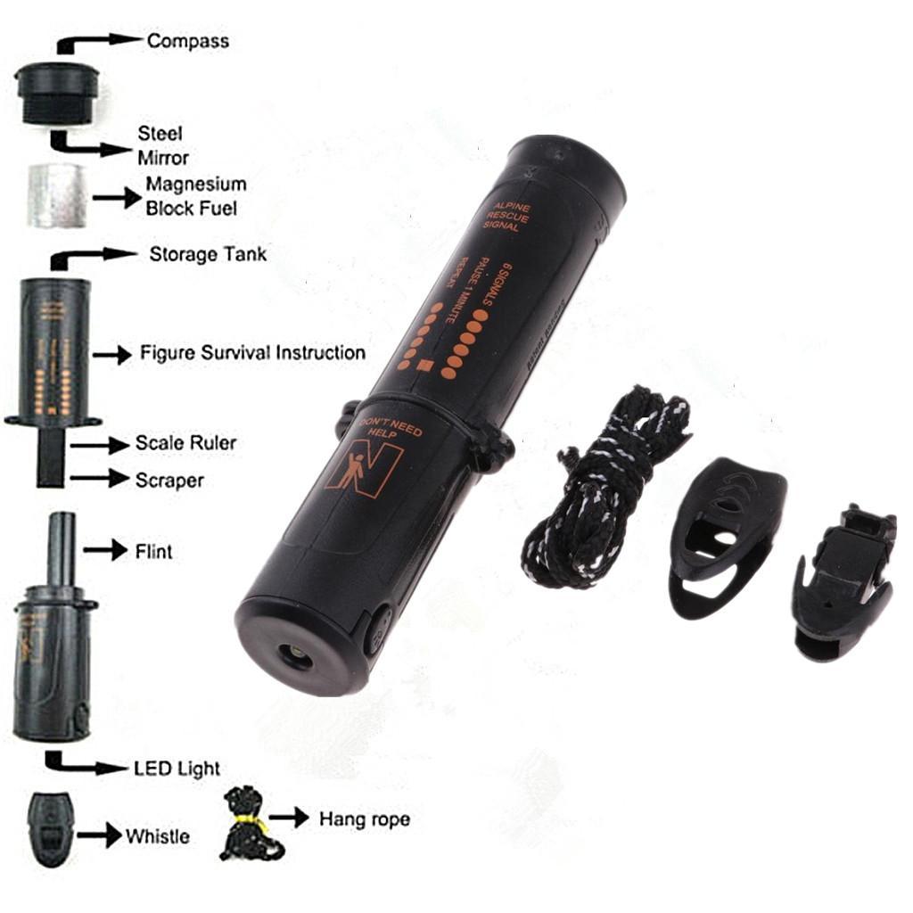 Waterproof Camping Magnesium Flint Fire Starter Survival Tool