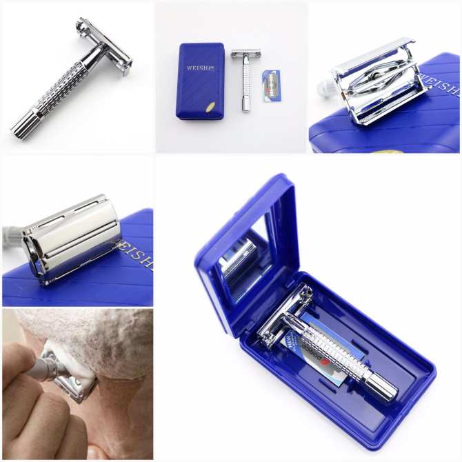Dao Cạo râu INOX 100 % Cổ Điển Chất Lượng Cao FullBOX