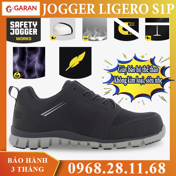 Giày Bảo Hộ Thể Thao Siêu Nhẹ Jogger Ligero S1P ESD SRC