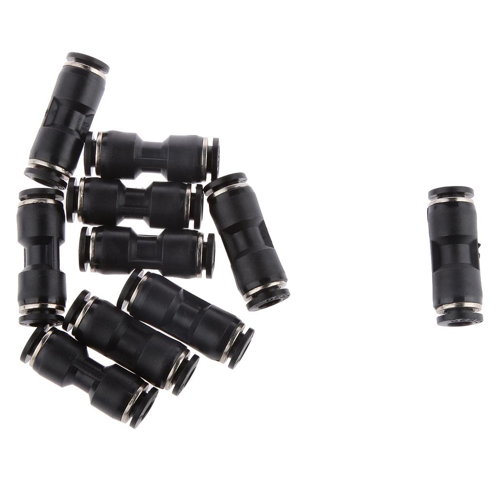 30 Pieces 6mm 8mm 10mm Straight Air Line Quick Fittings Pneumatic Connector