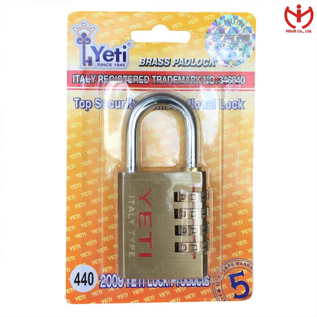 Ổ khóa số YETI thân đồng thau nhiều kích thước - MSOFT