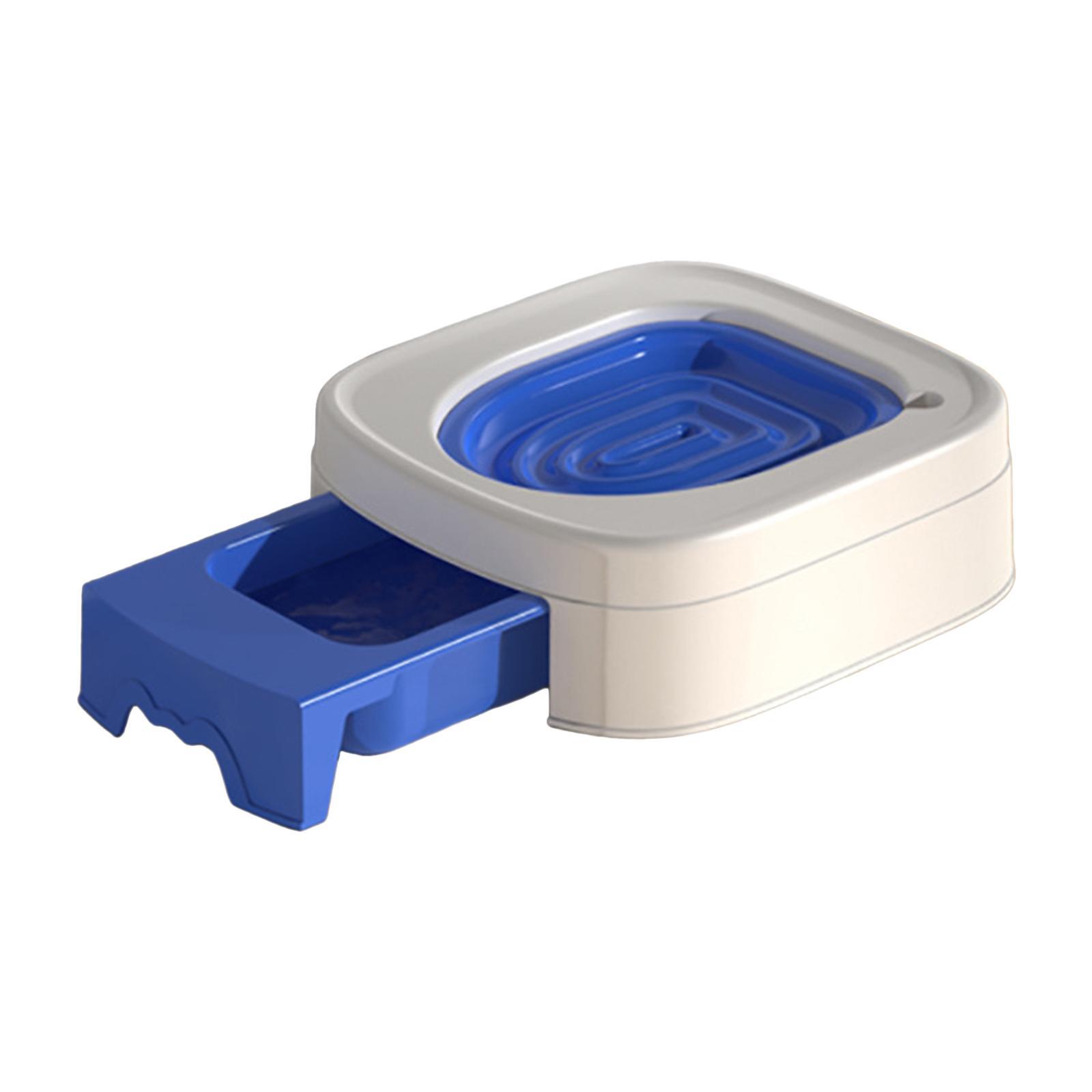 Cat Litter Tray Cat Toilet Training Litter Pan Portable Cats Litter Box Blue
