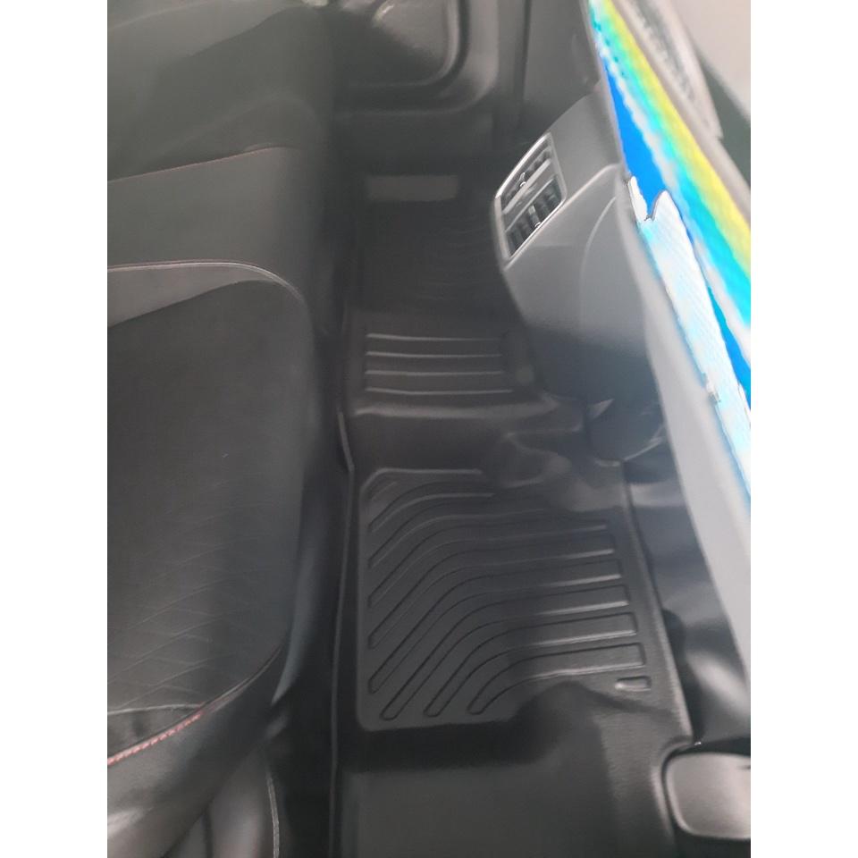 Thảm lót sàn xe ô tô Honda City 2015-nay Nhãn hiệu Macsim chất liệu nhựa TPE cao cấp màu đen