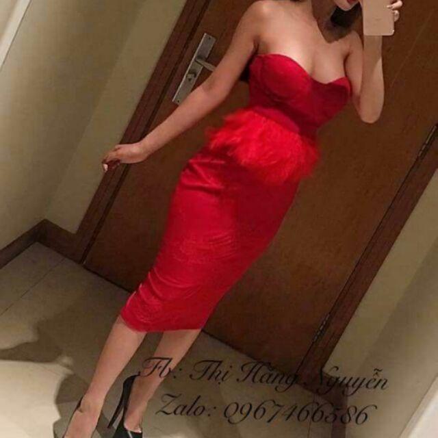 Đầm cúp ngực tua rua sexy