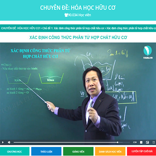 Khóa học CHUYÊN ĐỀ: HÓA HỌC HỮU CƠ - thầy Lê Minh Phấn - 09 tháng