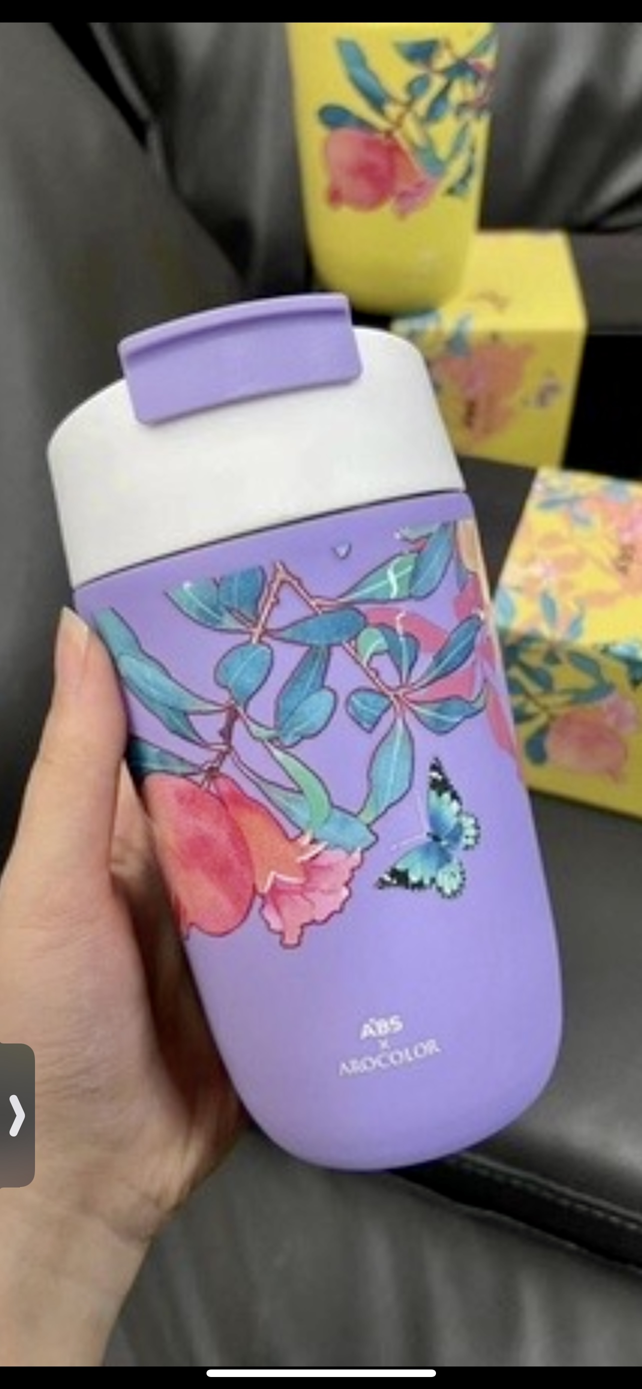 Ly giữ nhiệt cao cấp hoa văn mới 500 ml , có 2 đầu uống