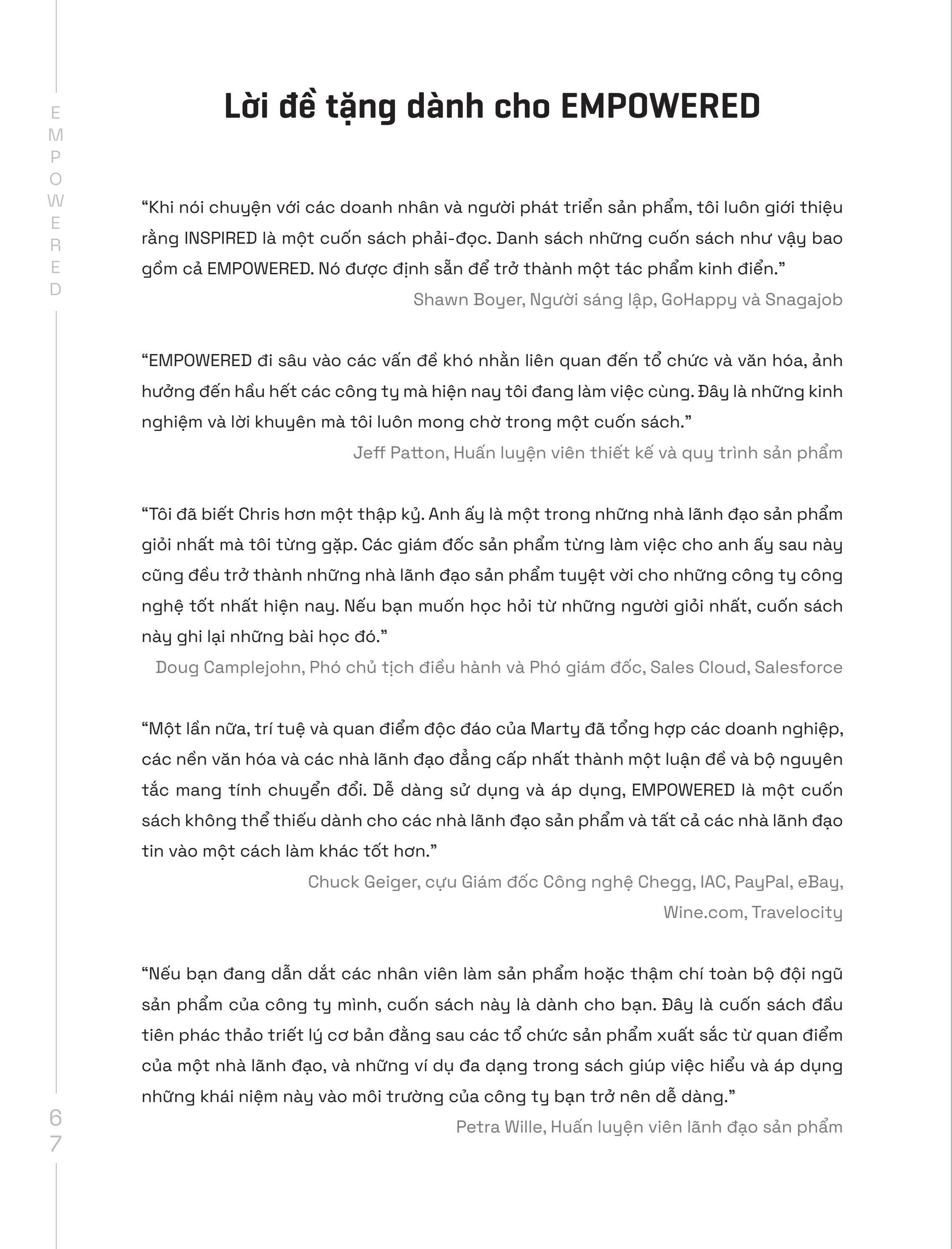 Empowered - Khai Phóng Tiềm Năng Nhân Lực, Sản Phẩm Công Nghệ Đột Phá