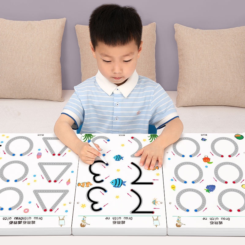Tập Tô Nét Vẽ Thông Minh Xoá Được, Sách Tập Viết Xoá Được, Đồ Chơi Giáo Dục Sớm, Rèn Luyện Tính Kiên Trì Cho Bé - Orgavil