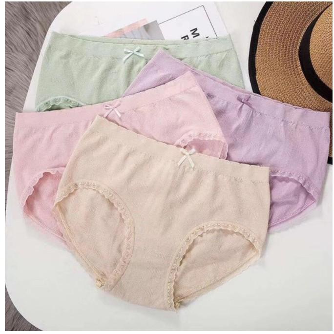 Quần Lót Nữ Cotton Kháng Khuẩn Thắt Nơ Đáng Yêu