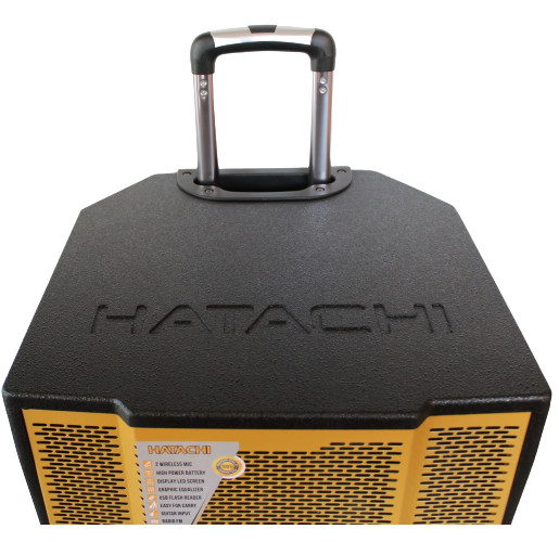 Loa Kéo Di Động Karaoke Bass 40 HATACHI HTC-15C (1500W) 4 Tấc - Chính Hãng