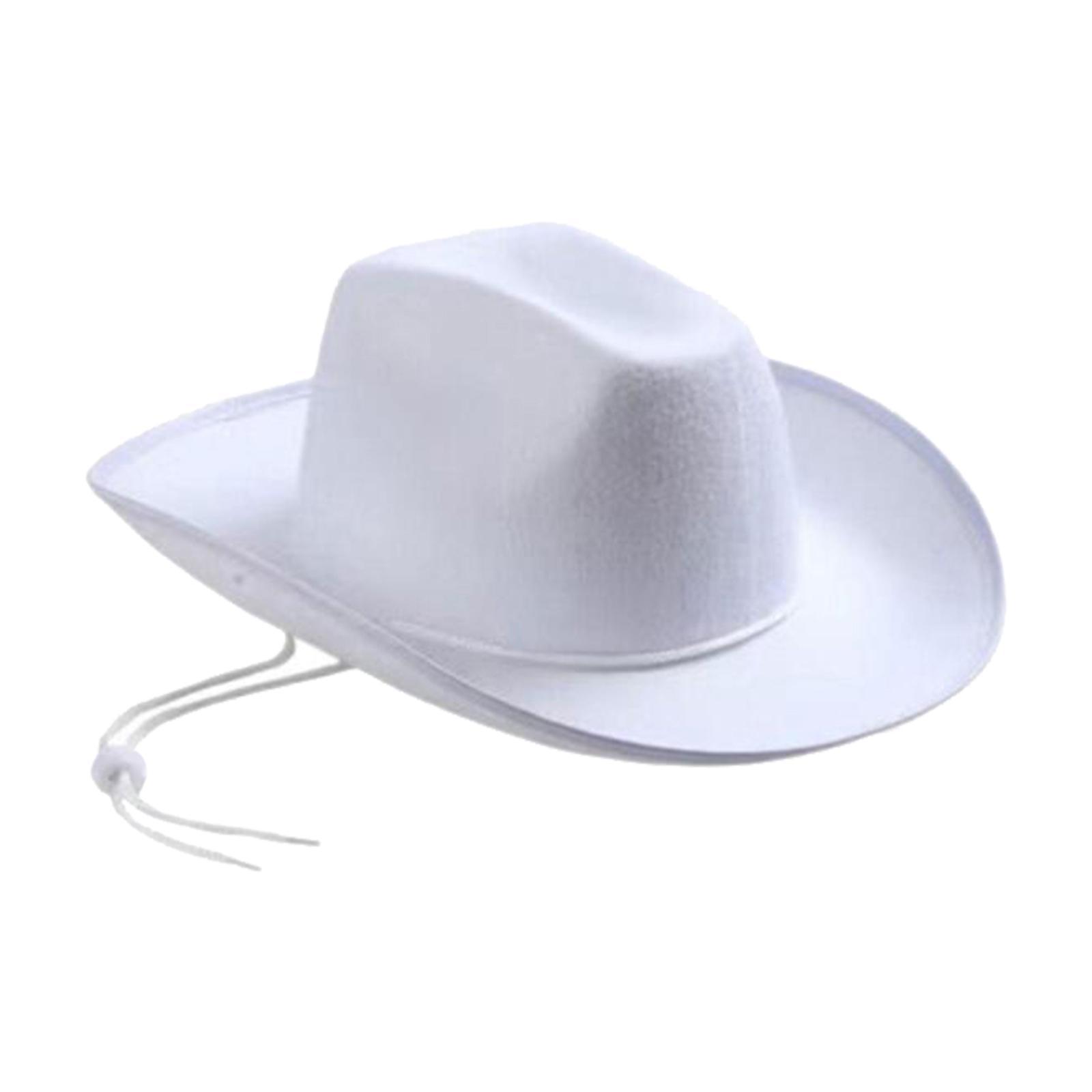 Cowgirl Hats Western Cowboy Hat Decorative Fashion Wide Brim Hat Jazz Hat for Wedding Music Festival Unisex Adults Performance Men Women