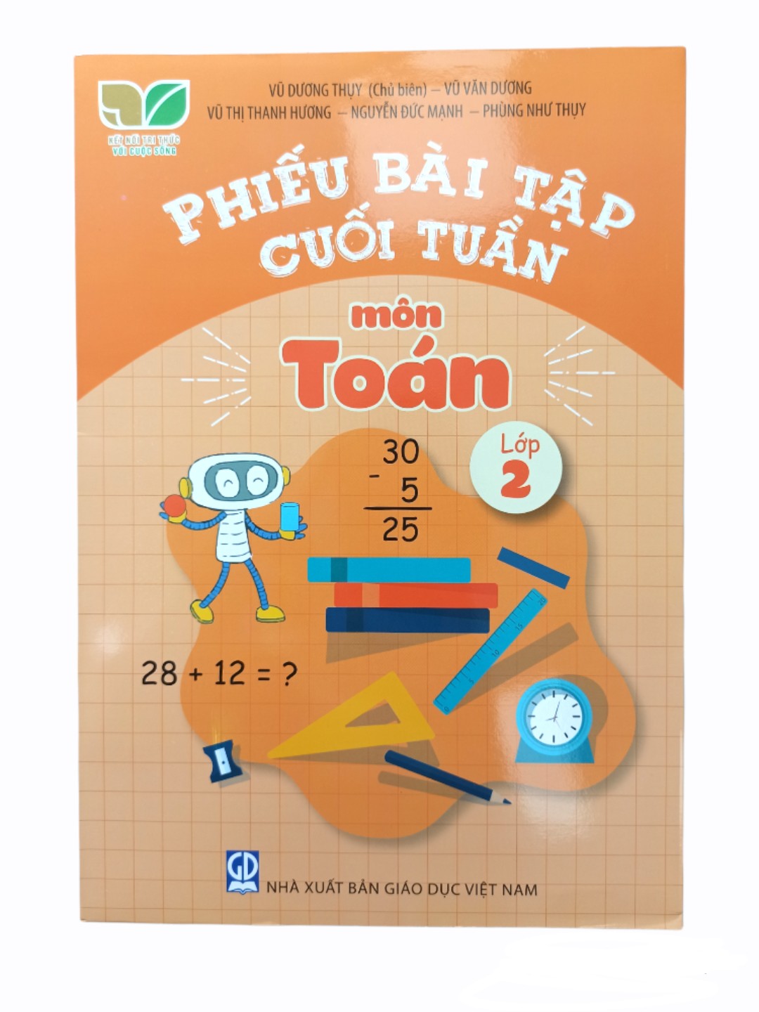 Combo 2 Cuốn Phiếu Bài Tập Cuối Tuần Toán, Tiếng Việt Lớp 2