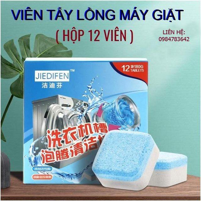Viên Tẩy Vệ Sinh Lồng Máy Giặt - Diệt Khuẩn và Tẩy Chất Cặn Lồng Máy Giặt Rất Tốt