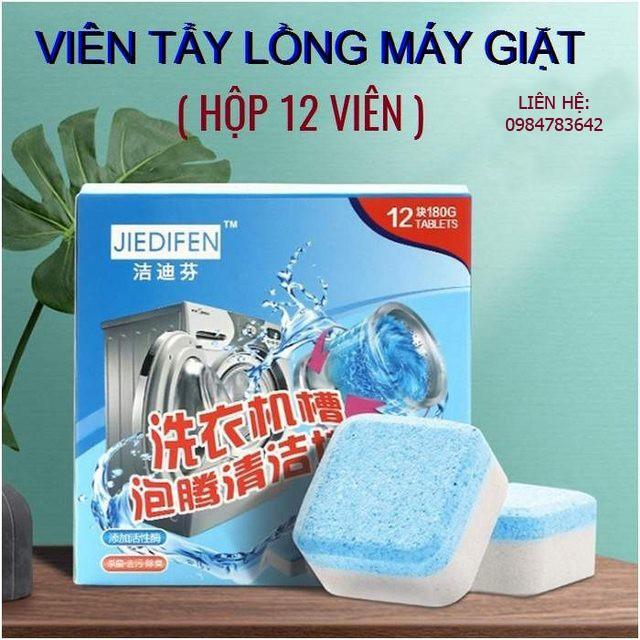 Viên Tẩy Vệ Sinh Lồng Máy Giặt - Diệt Khuẩn và Tẩy Chất Cặn Lồng Máy Giặt Rất Tốt