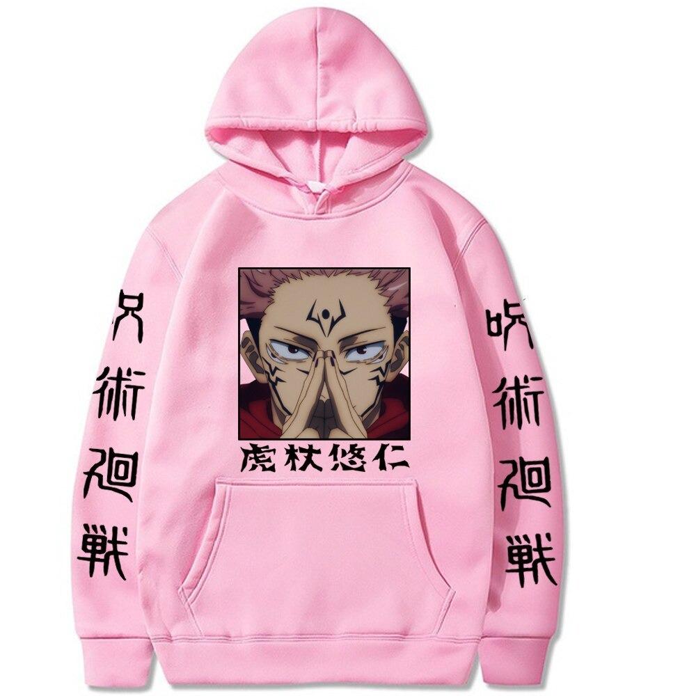 Anime Cửu Âm Chân Kinh Kaisen Áo Hoodie Itadori Harajuku Dạo Phố Hip Hop Áo Nỉ Rời Nam Quần Áo