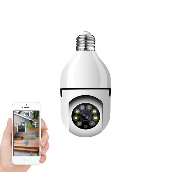 Camera IP Ốp trần mini X8700 xoay 360 độ siêu nét 2.0Mp chuẩn FullHD tích hợp đèn LED có màu ban đêm - Hàng nhập khẩu