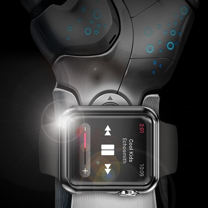 Ốp Case Bảo Vệ PC Hoco Thinfit Cho Apple Watch Series 4/ 5/ 6/ SE Size 40/44mm_ Hàng Nhập Khẩu