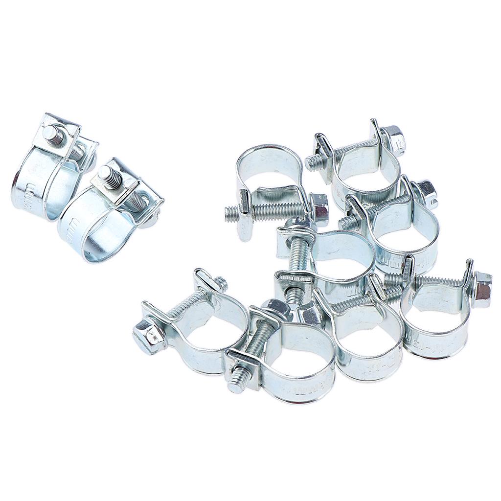 20x Spring Hose Pipe Clips Clamps Fuel Water Line Worm Clip Ø 11 - 13mm