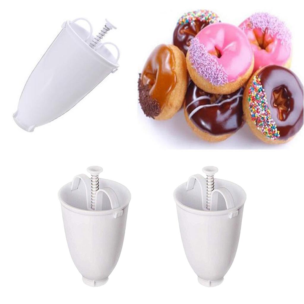 2x Doughnut Donut Bagel Maker Machine Mold DIY Kitchen Pastry Making Mould Tool