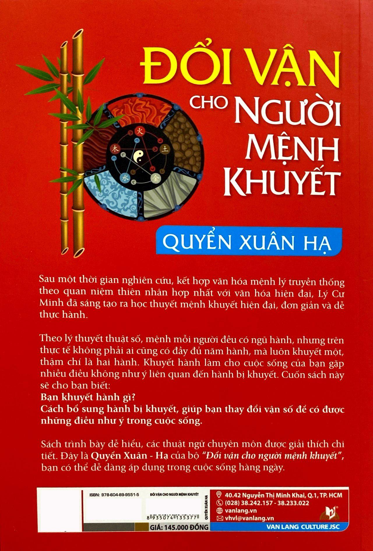 Đổi Vận Cho Người Mệnh Khuyết - Quyển Xuân Hạ (Tái Bản 2024)