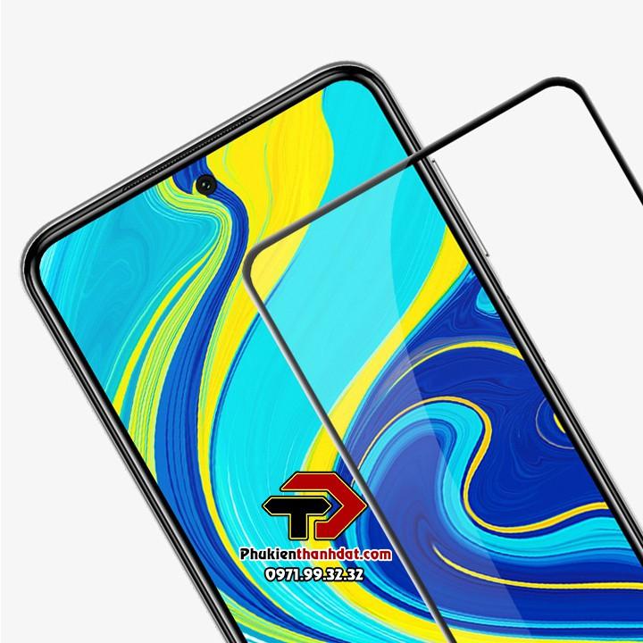 Dán kính cường lực full 9D tràn màn hình dành cho Xiaomi Redmi Note 9 Pro, Note 9 Pro Max, Note 9s