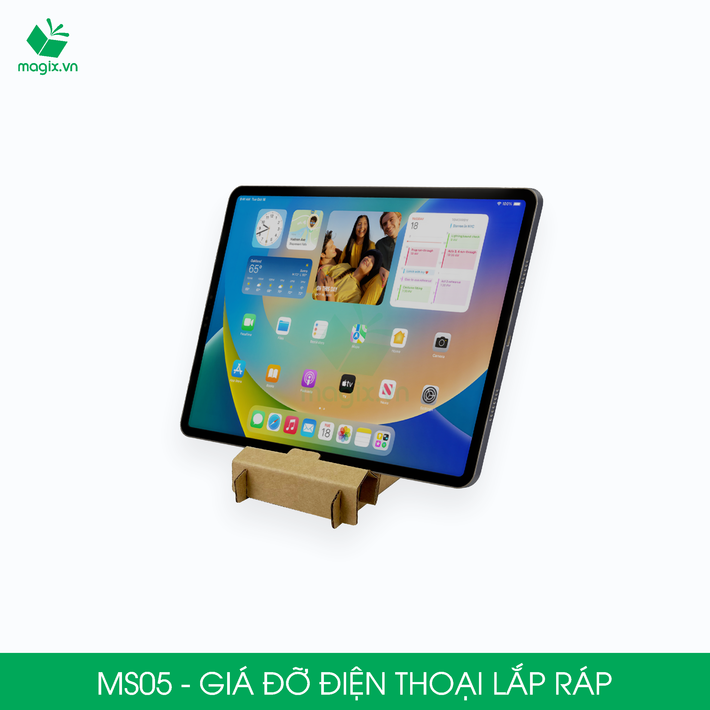 MS05 - Giá đỡ điện thoại, giá đỡ dành cho ipad , kệ máy tính bảng, kệ điện thoại lắp ráp bằng giấy siêu cứng hàng chính hãng