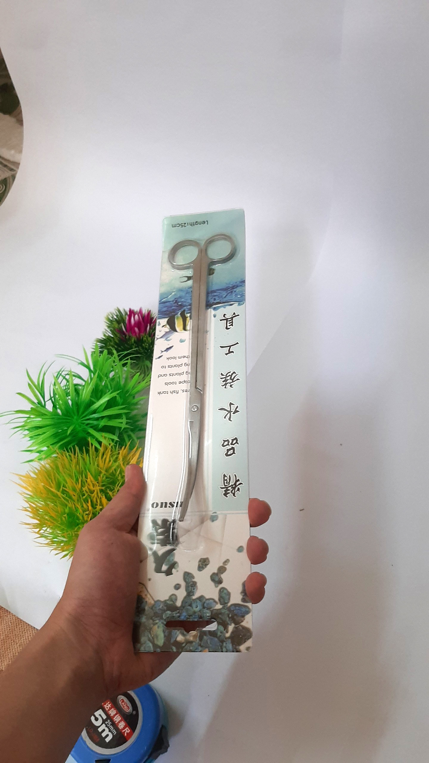 Kéo cong cắt tỉa cây thủy sinh bể cá