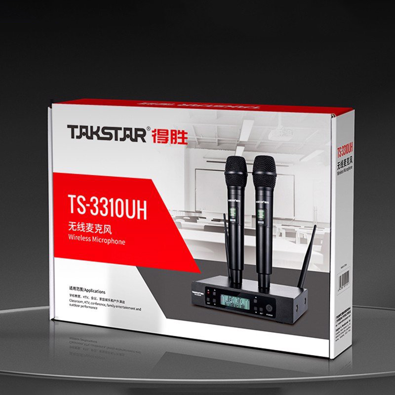 Takstar TS-3310UH - Micro Không Dây UHF Cho Phòng Học, Văn Phòng, Sân Khấu, Karaoke Gia Đình, Phạm Vi 100m - Hàng Chính Hãng