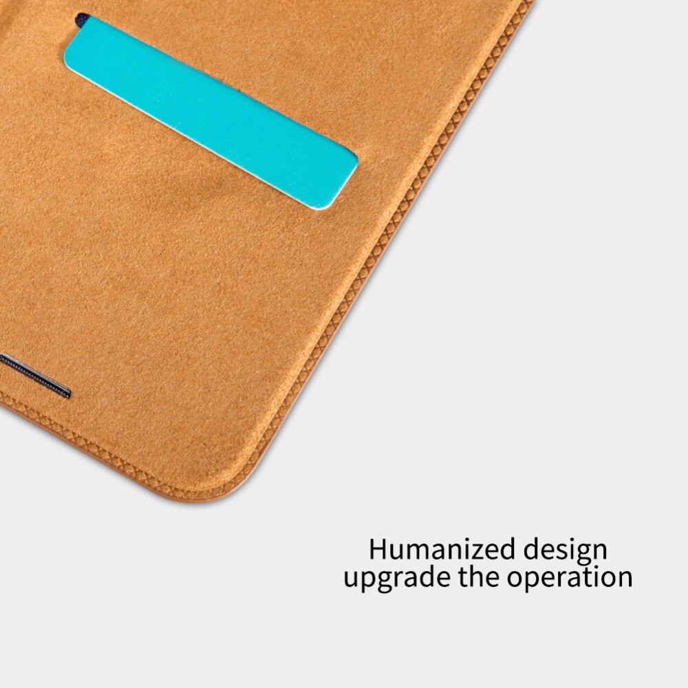 Bao da Leather cho iPhone Xs Max hiệu Nillkin Qin - Hàng chính hãng