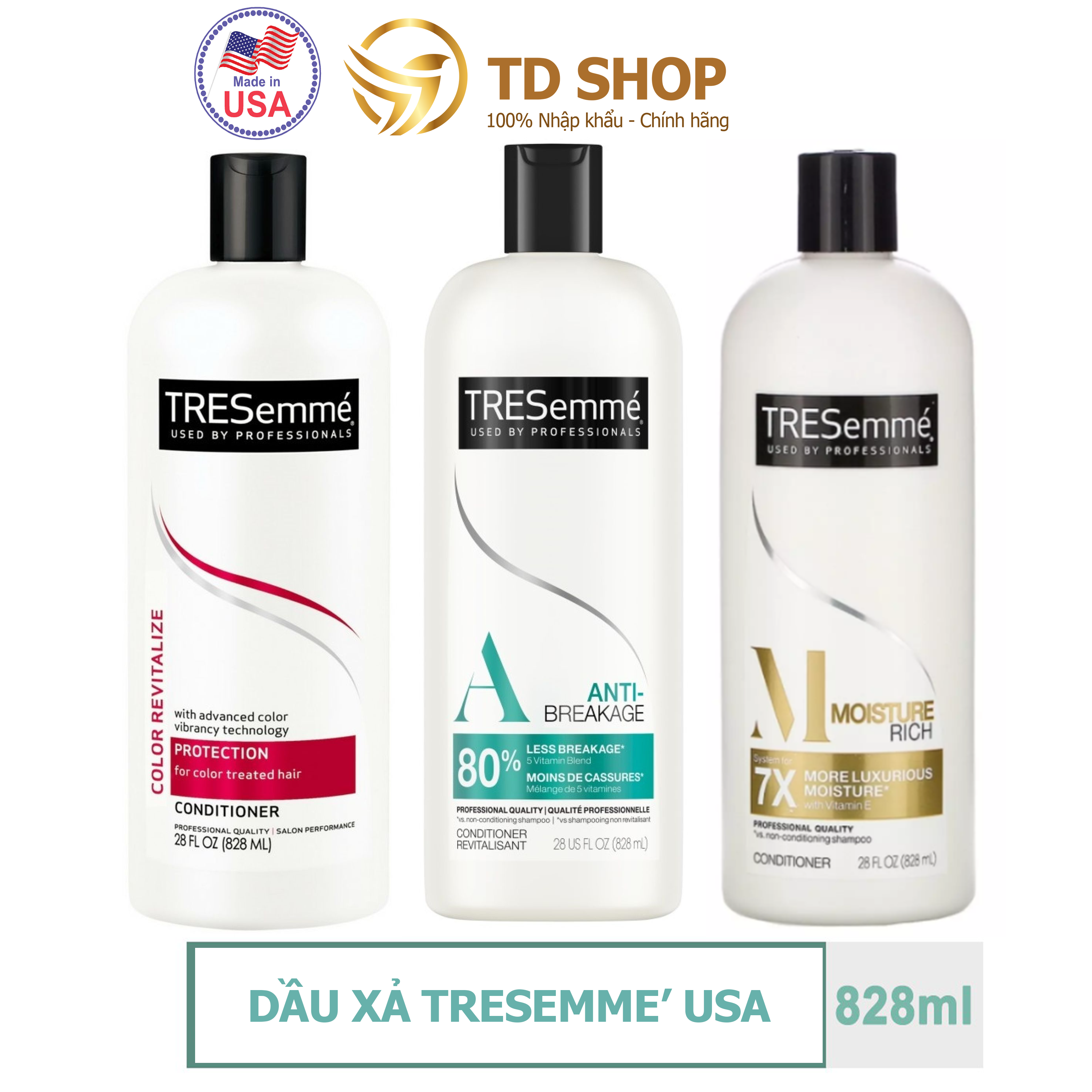 Dầu xả TRESemmé nhiều mùi hương 828 ML - TD Shop