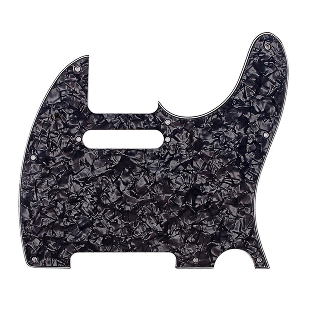 Guitar Pickguard Pick Guard PVC Scratchplate Black Pearl 3Ply Replacement Parts Guitar Accessories