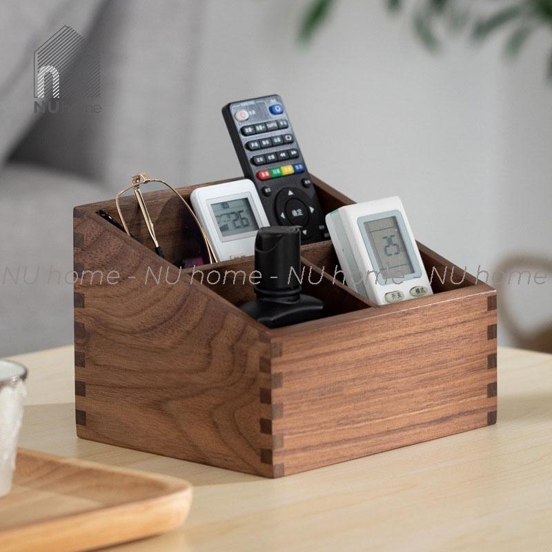 Hộp đựng remote - Remi, hộp đựng bút vật dụng đa năng được thiết kế đơn giản bằng chất liệu gỗ cao cấp