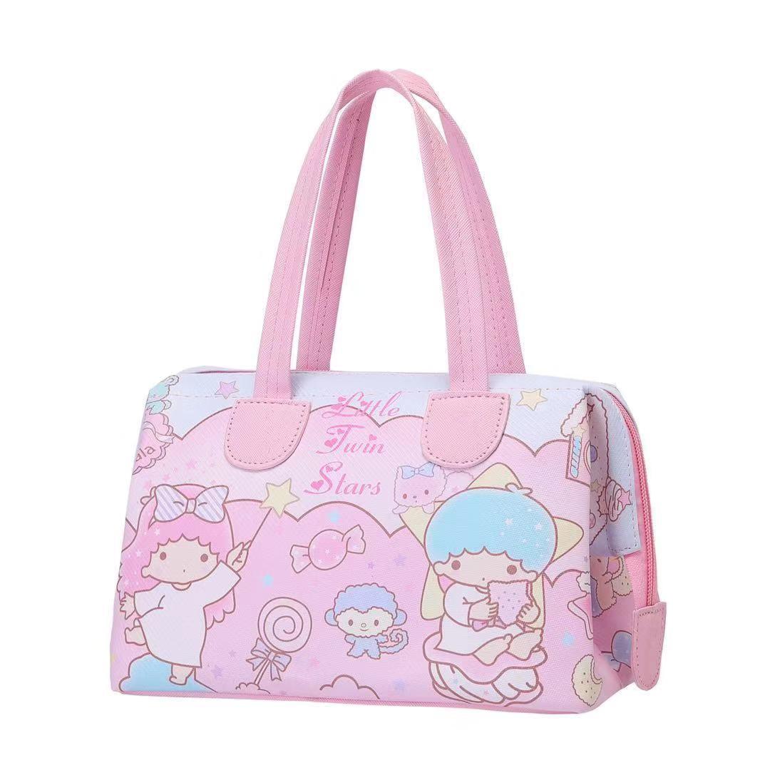 Sanrio Hello Kitty Túi Đeo Vai Cho Giai Điệu Pu Túi Xách Bé Gái Túi Đựng Đồ Ăn Trưa Hoạt Hình Dễ Thương Eco Túi Tote Kid Túi